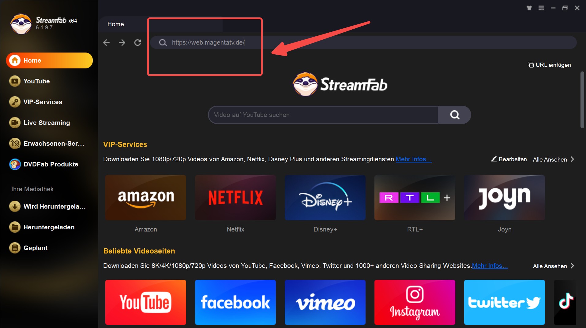 StreamFab — Bester Magenta TV Downloader (💓Kostenlos testen)