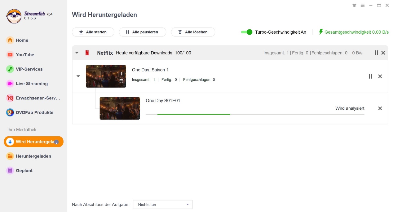 Download-Erfahrung vom StreamFab Netflix Downloader